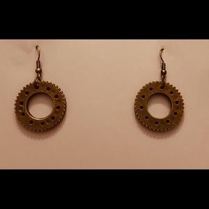 Fashion Custom Handmade Round Copper Earrings